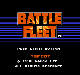 Battle Fleet (Japan) Title Screen